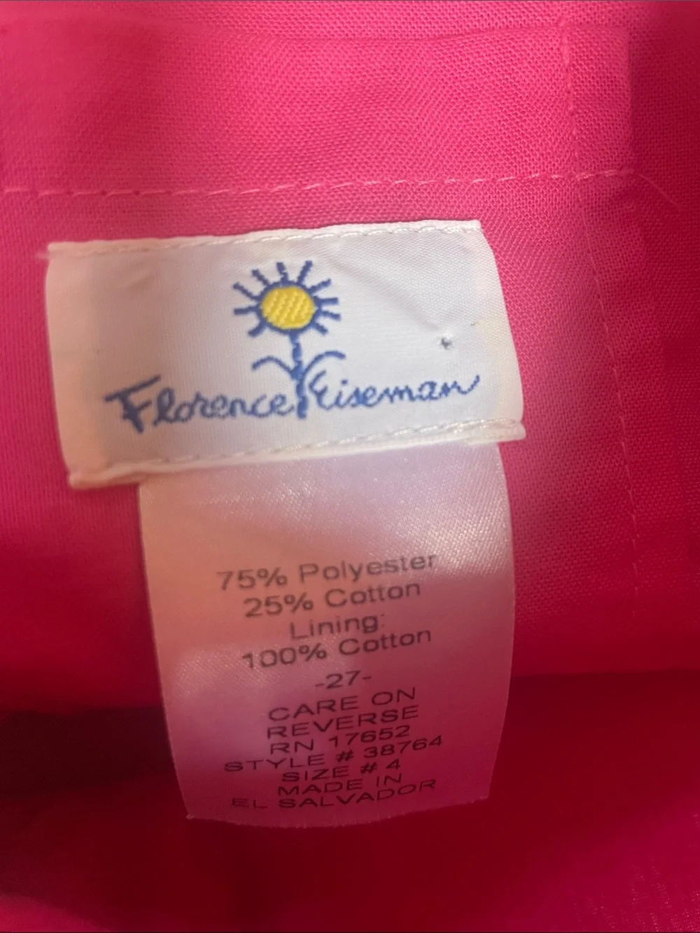 Florence Eiseman Striped Bag with Watermelon Flap